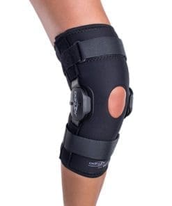 DonJoy Deluxe Hinged Knee Brace with Popliteal Cut Out