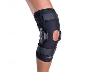 DonJoy Deluxe Hinged Knee Brace with Popliteal Cut Out